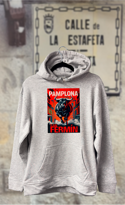 Sudadera calle Estafeta con toro