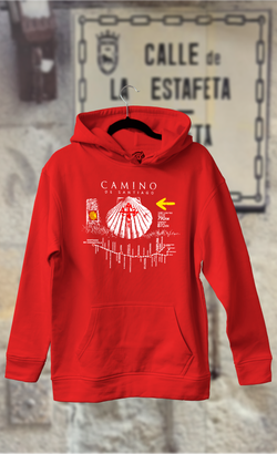 Sudadera Camino de Santiago con puntos de paso
