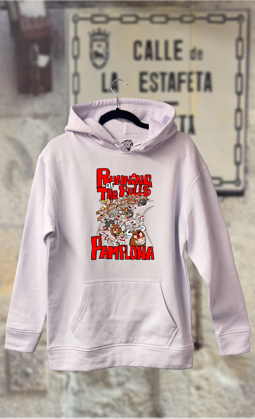 Sudadera caricatura encierro runing the bulls