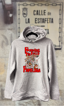 Sudadera caricatura encierro runing the bulls