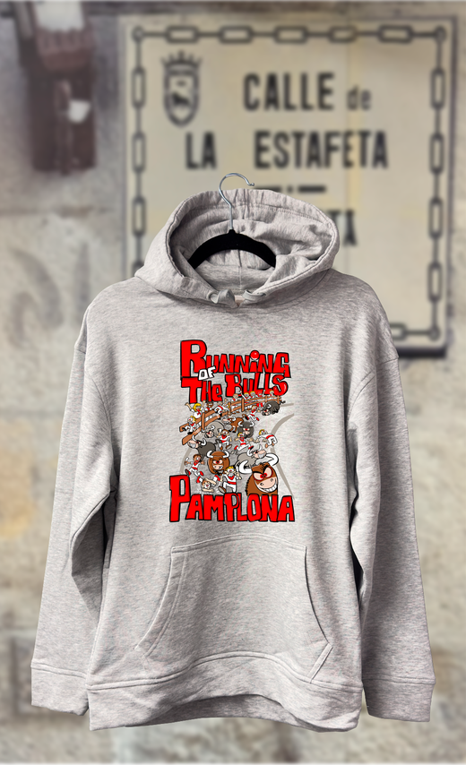 Sudadera caricatura encierro runing the bulls