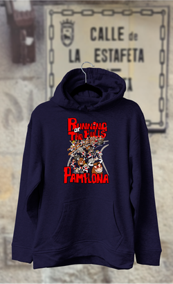 Sudadera caricatura encierro runing the bulls