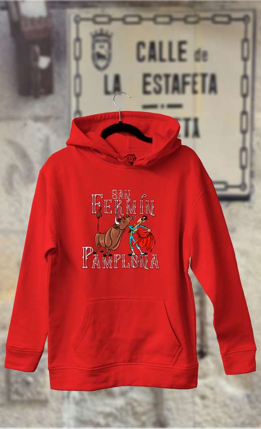 Sudadera caricatura torero con toro morritos