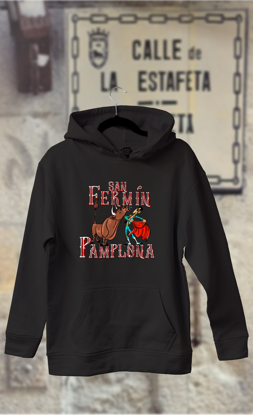 Sudadera caricatura torero con toro morritos