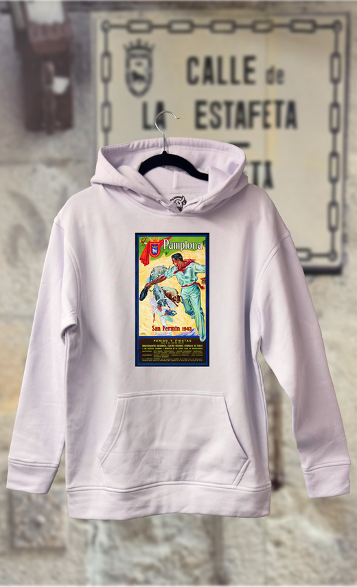 Sudadera cartel de fiestas San Fermín año 1943