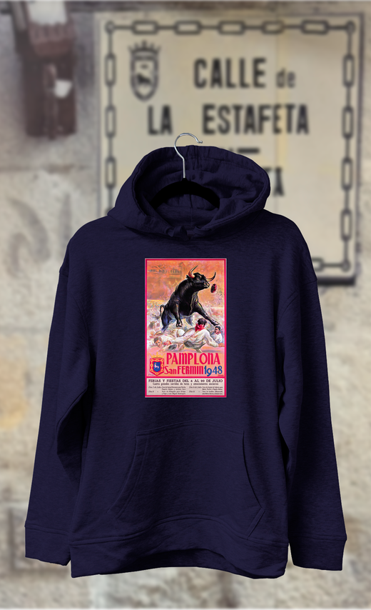 Sudadera cartel de fiestas San Fermin año 1948