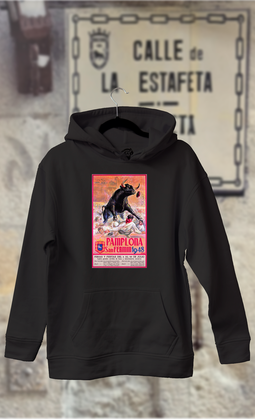 Sudadera cartel de fiestas San Fermin año 1948