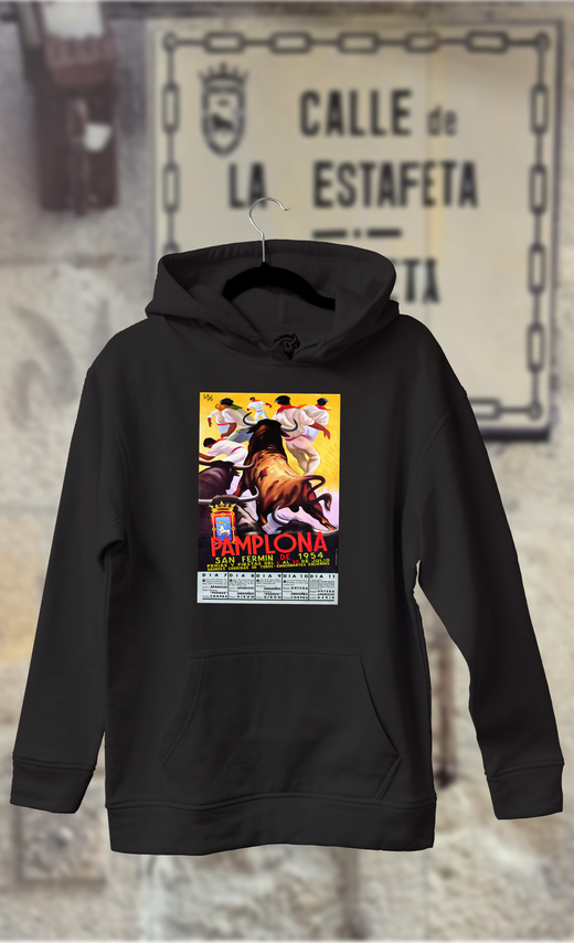 Sudadera cartel de fiestas San Fermin año 1954