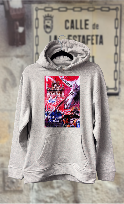 Sudadera cartel de fiestas San Fermin año1984