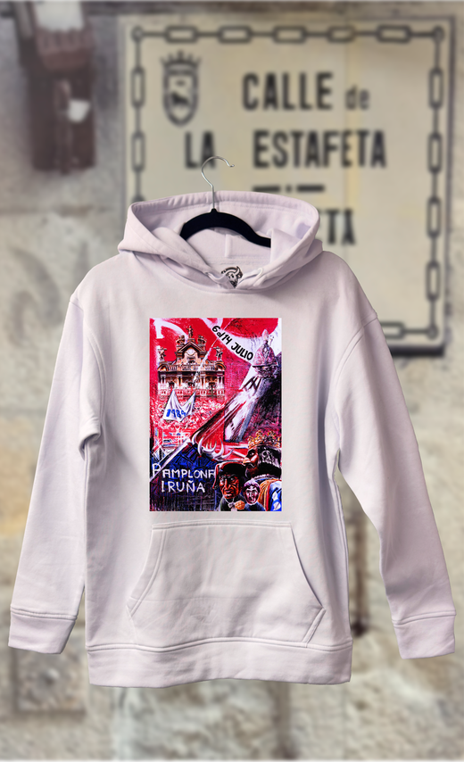 Sudadera cartel de fiestas San Fermin año1984