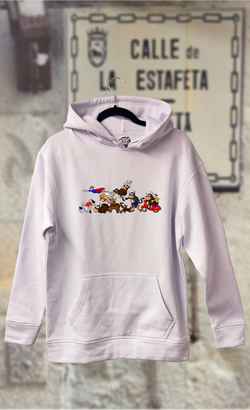 Sudadera encierro San Fermín con Super Man