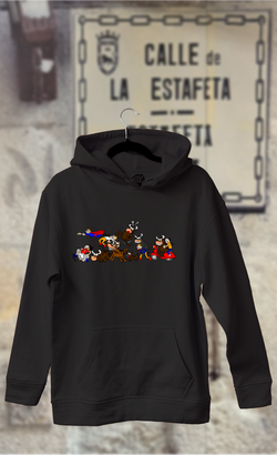 Sudadera encierro San Fermín con Super Man