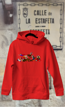 Sudadera encierro San Fermín con Super Man