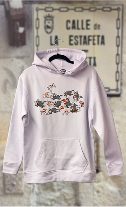 Sudadera encierro toro monopatín