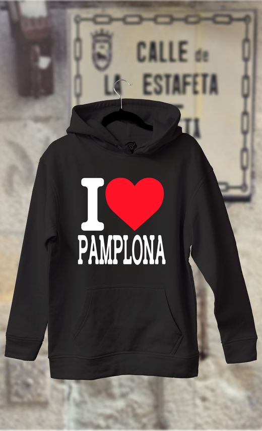 Sudadera I love Pamplona