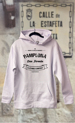 Sudadera letrero texto Pamplona San Fermín clothing company
