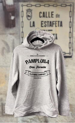 Sudadera letrero texto Pamplona San Fermín clothing company