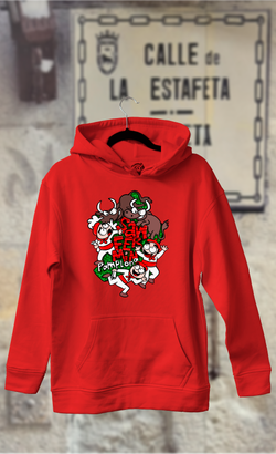 Sudadera San Fermín toros con Pamplonicas