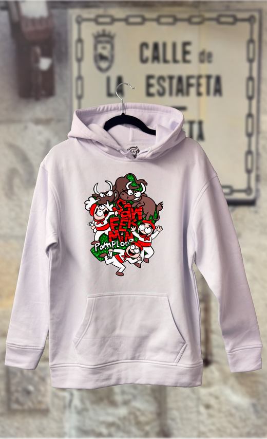 Sudadera San Fermín toros con Pamplonicas