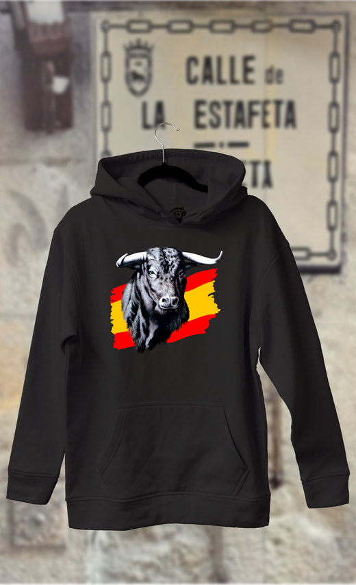 Sudadera toro bandera de España