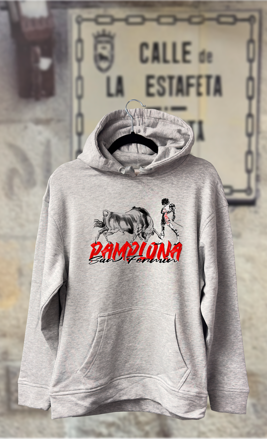 Sudadera toro con torero blanco y negro