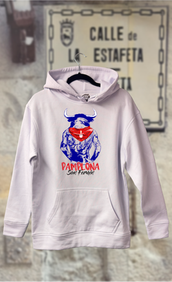 Sudadera toro de espaldas con pañuelito