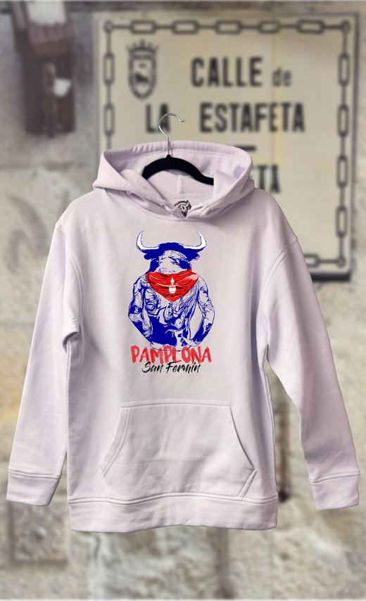 Sudadera toro de espaldas con pañuelito