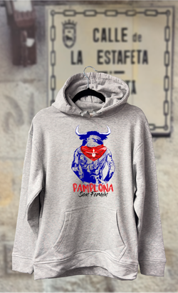 Sudadera toro de espaldas con pañuelito