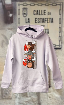Sudadera tres toros asomados