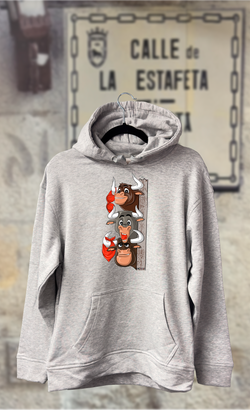 Sudadera tres toros asomados