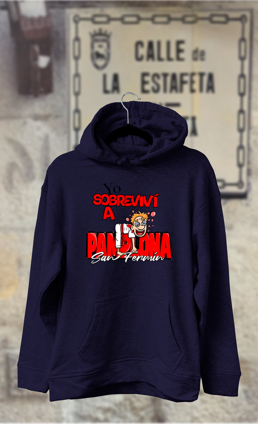 Sudadera yo sobreviví a Pamplona