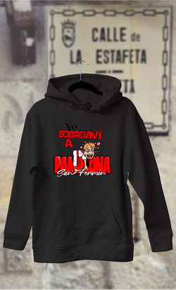 Sudadera yo sobreviví a Pamplona