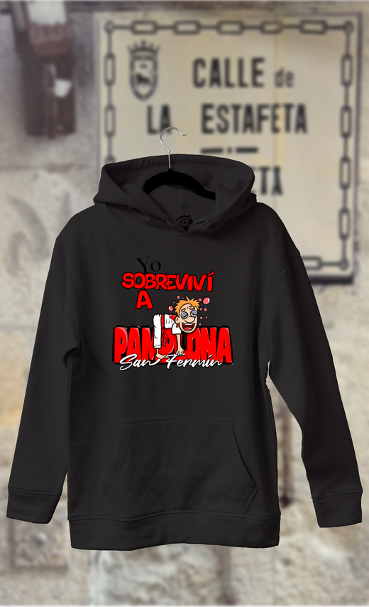 Sudadera yo sobreviví a Pamplona