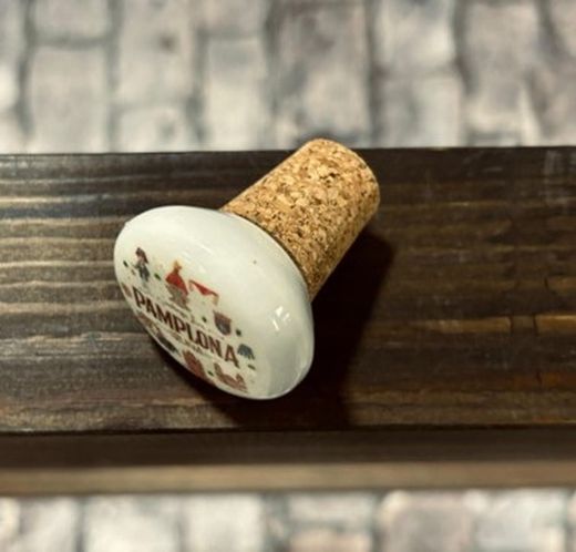 Tapón vino Pamplona Ilustrado