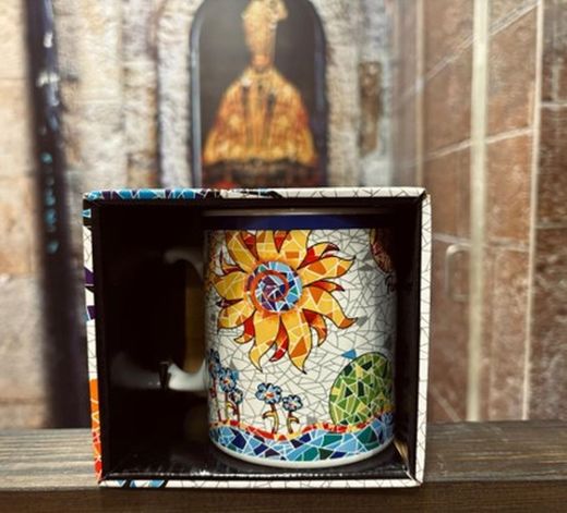 Taza con caja Toro mosaico