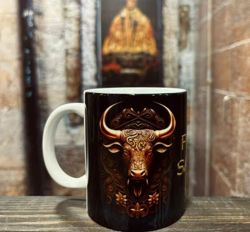 Taza el encierrico toro dorado