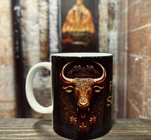 Taza el encierrico toro dorado