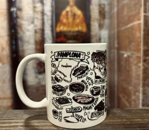 Taza el encierrico blanca con imagenes