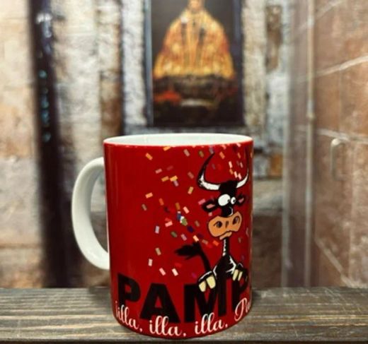 Taza el encierrico diseño rojo