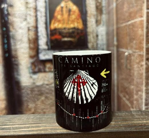 Taza Camino de Santiago negra