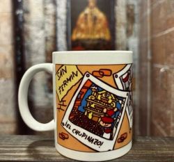 Taza el encierrico diseño Pamplona colorido