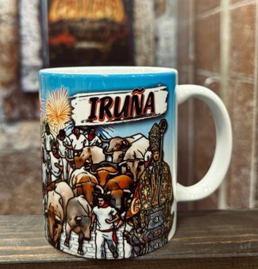Taza Pamplona azul