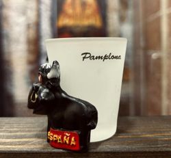 Vaso de Txupito toro tridimensional