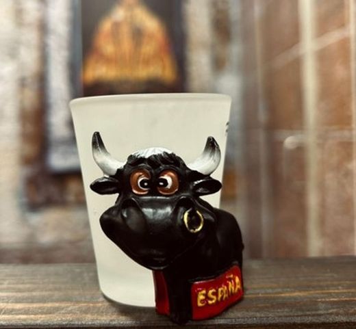 Vaso de Txupito toro tridimensional