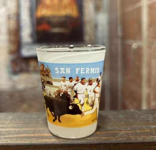 Vaso de Txupito Encierro celeste