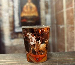 Vaso de Txupito Encierro marrón