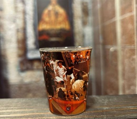 Vaso de Txupito Encierro marrón