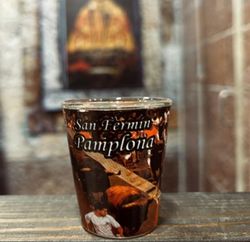 Vaso de Txupito Encierro marrón