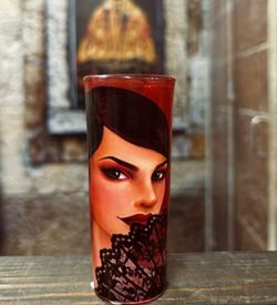 Vaso de Txupito diseño de flamenca