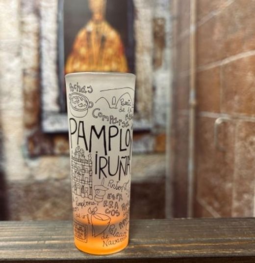 Vaso de txupito alto pamplona/iruña